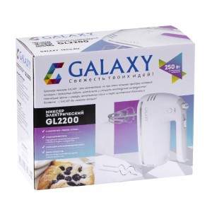 Миксер электрический Galaxy GL2200 (250Вт, 5 скоростей)