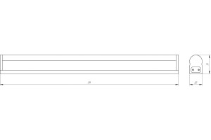 Светильник светодиодный LED линейный Эра 4W LLED-01-04W-6500-W 30см (Б0033303)